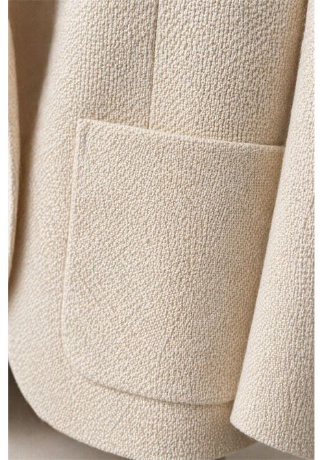 Giacca sartoriale Tagliatore panna in lana e lino  Made in Italy TAGLIATORE | GIACCHE | 1SMC26K 470001x3234